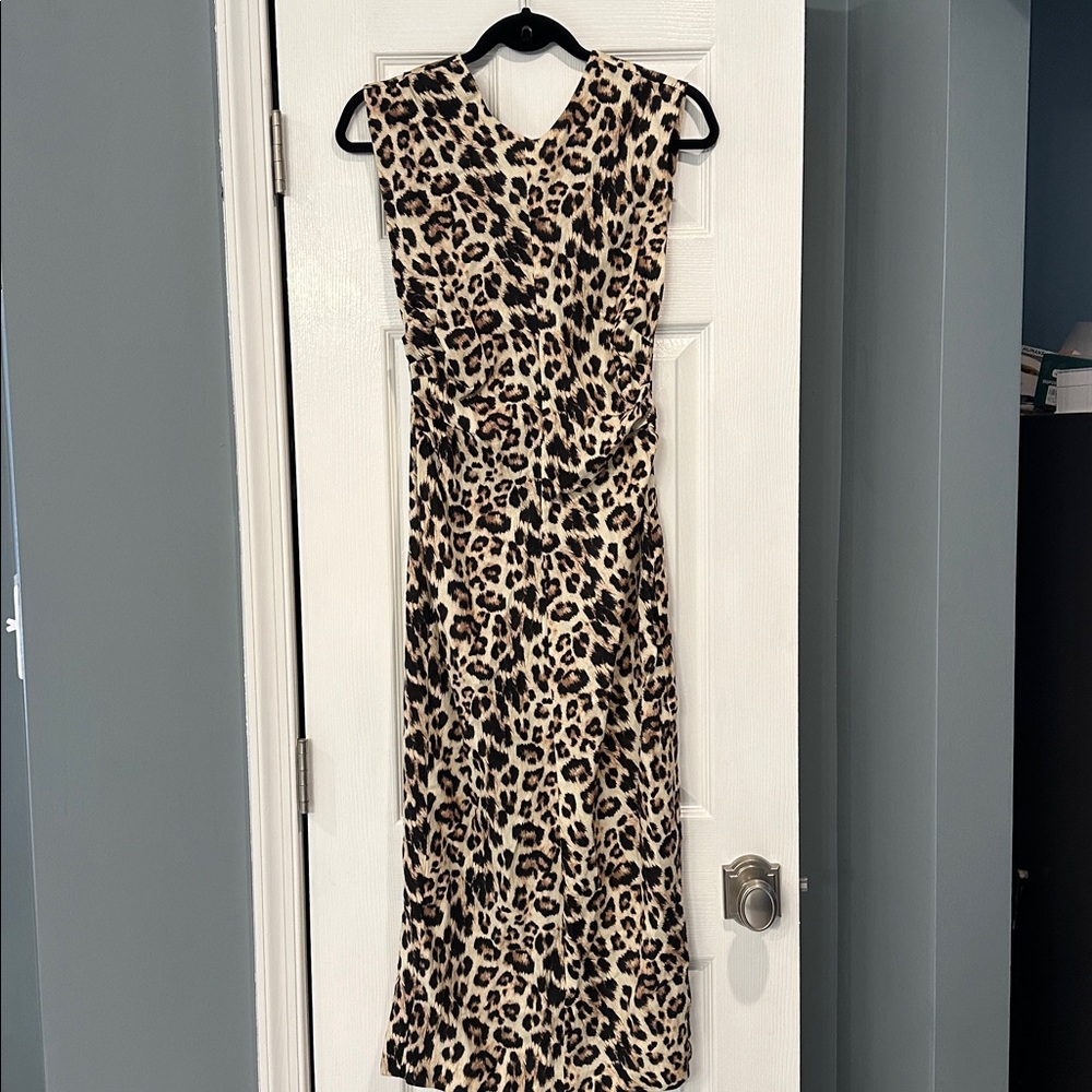 Leopard Print Sleeveless Dress